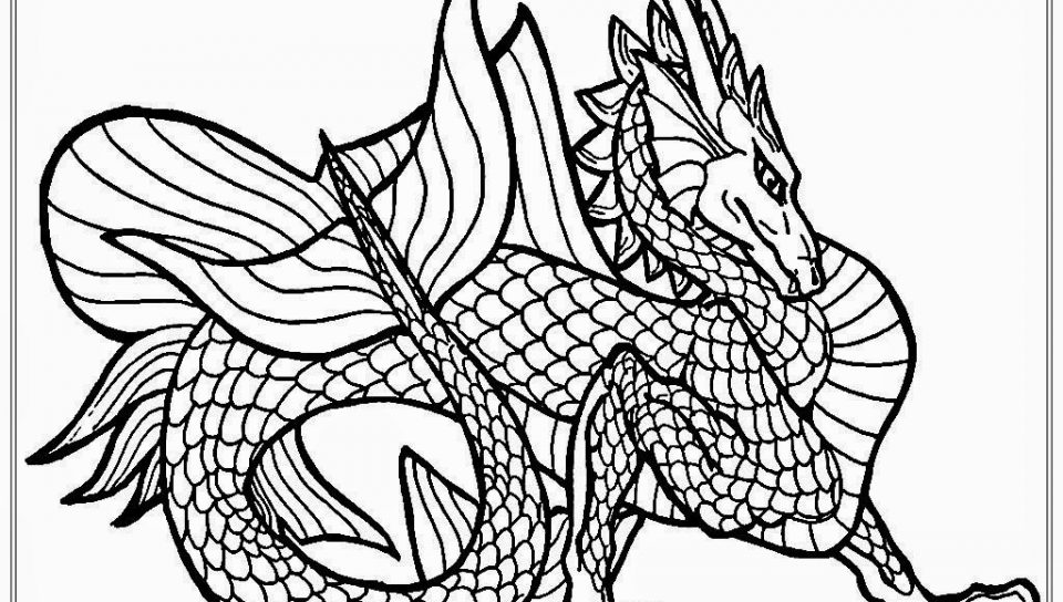 960x544 Free Printable Dragon Coloring Pages For Kids Drawing Adults