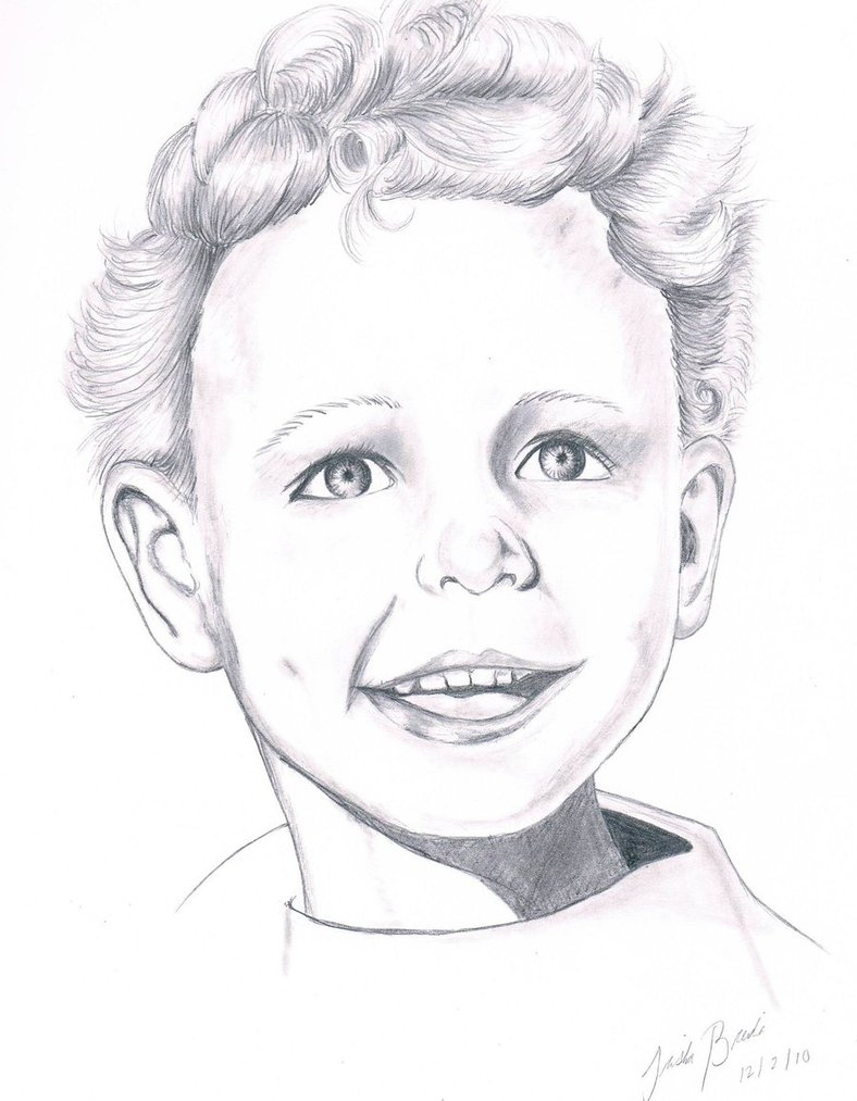 788x1013 Pencil Drawing Of A Boy Realistic Boy Drawing By Tbrendia
