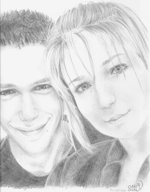 600x768 Realistic Couple By Ultra Violette