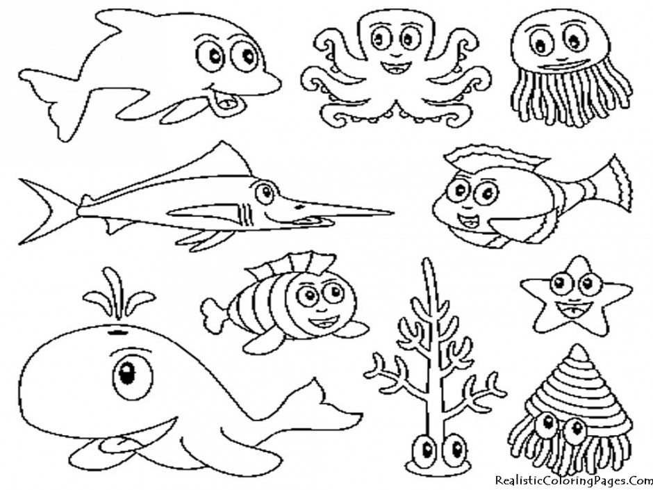 940x705 Realistic Coloring Pages Of Animals