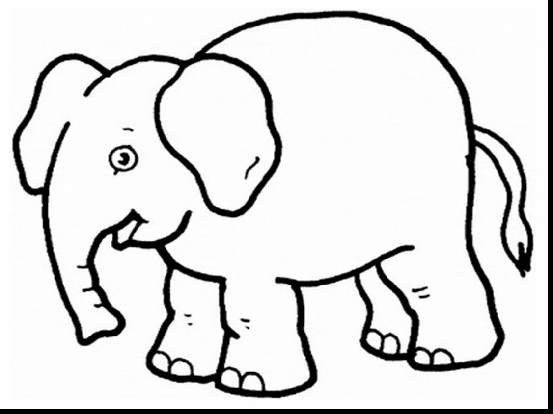 1126x844 Unbelievable Elephants Coloring Pages Realistic With Elephant