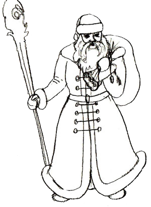 300x411 How To Draw Santa Claus