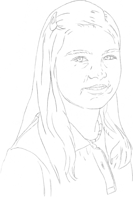 Realistic Girl Drawing