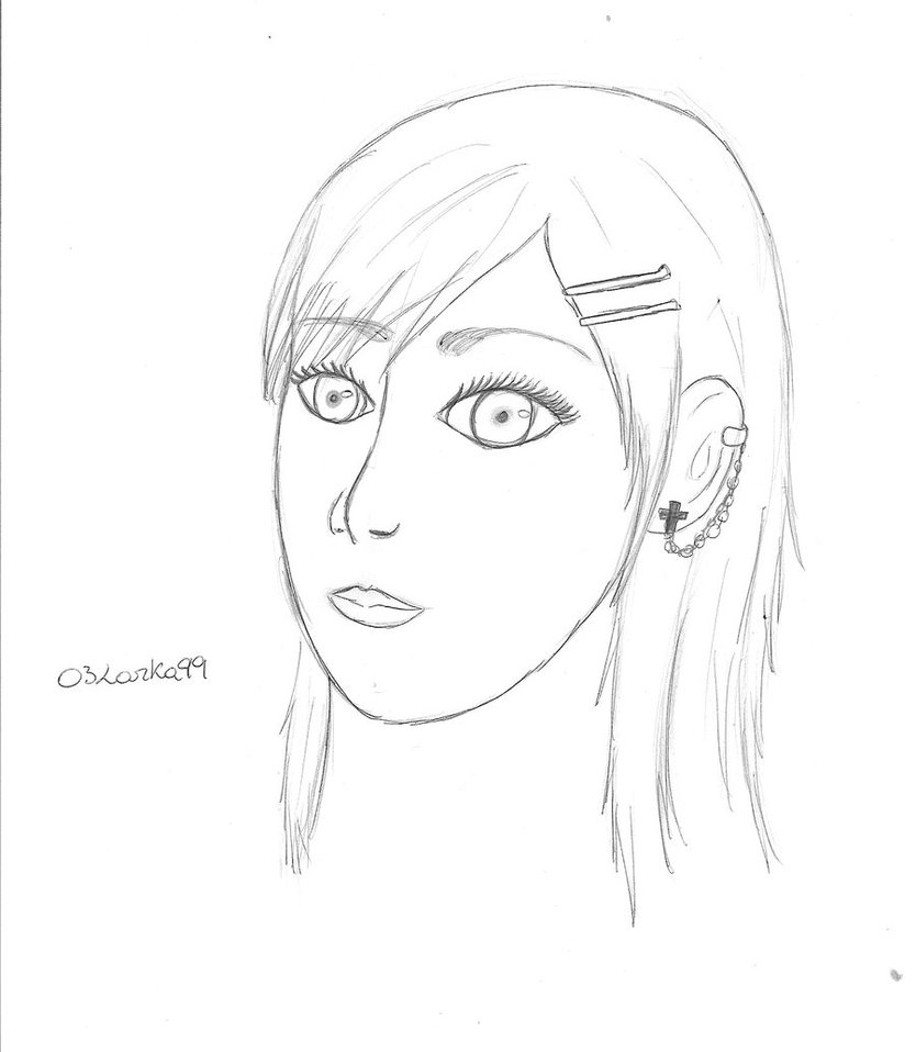 834x958 Semi Realistic Girl By 03larka99