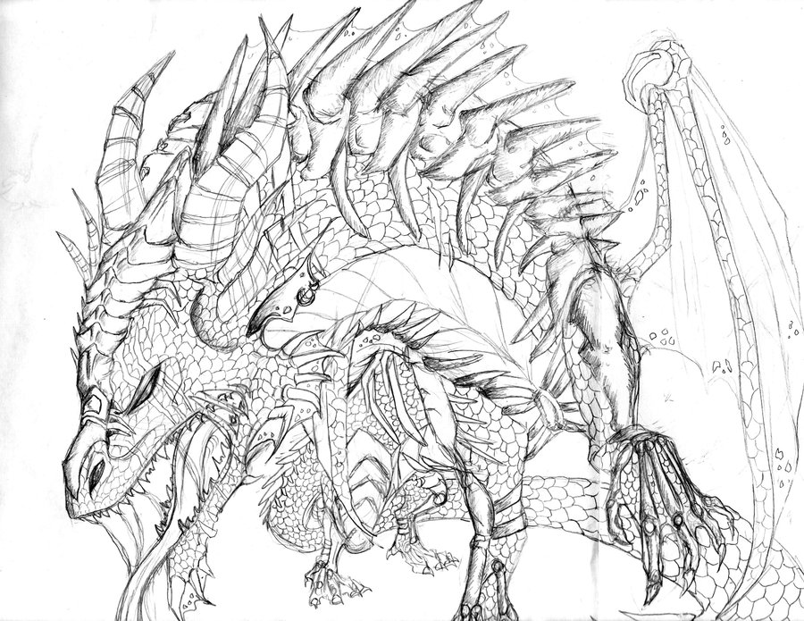 900x695 Dragon Pencil Art 2 By Crystalchik