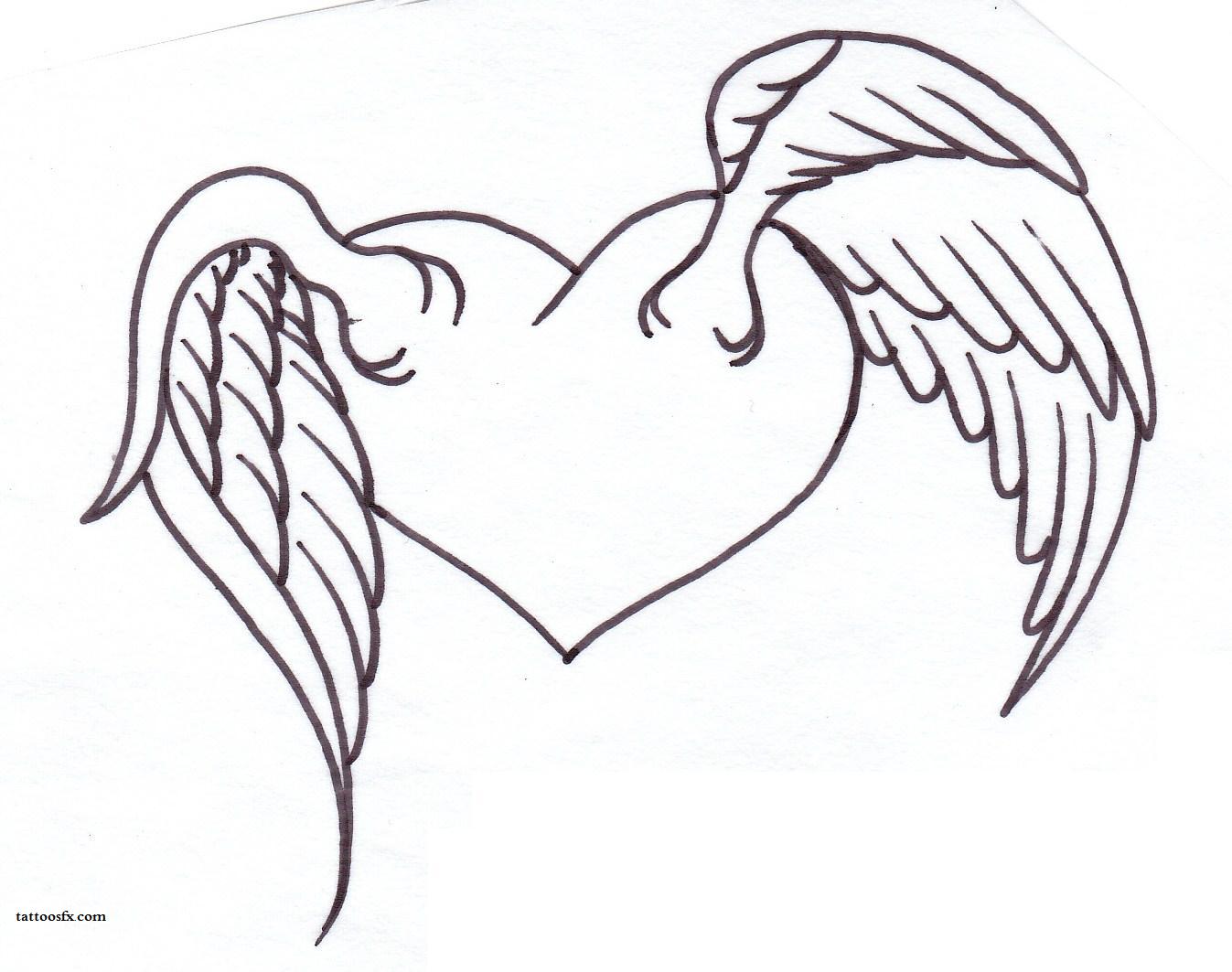 1347x1063 Download Heart Tattoo Stencil