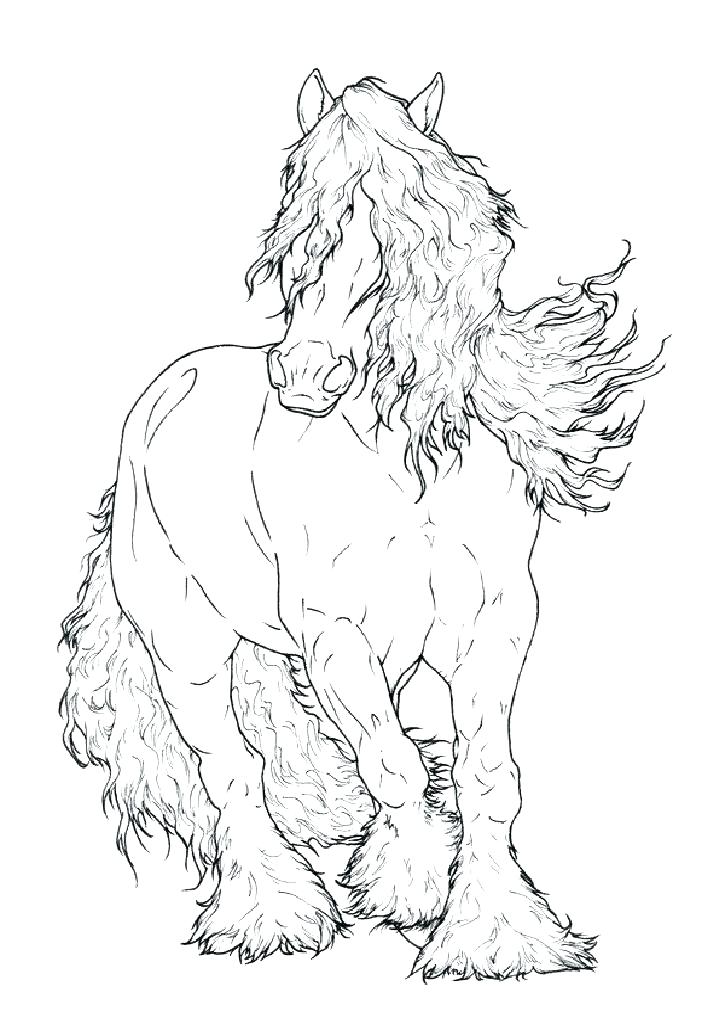 728x1036 Realistic Horse Coloring Pages Also Horse Coloring Pages