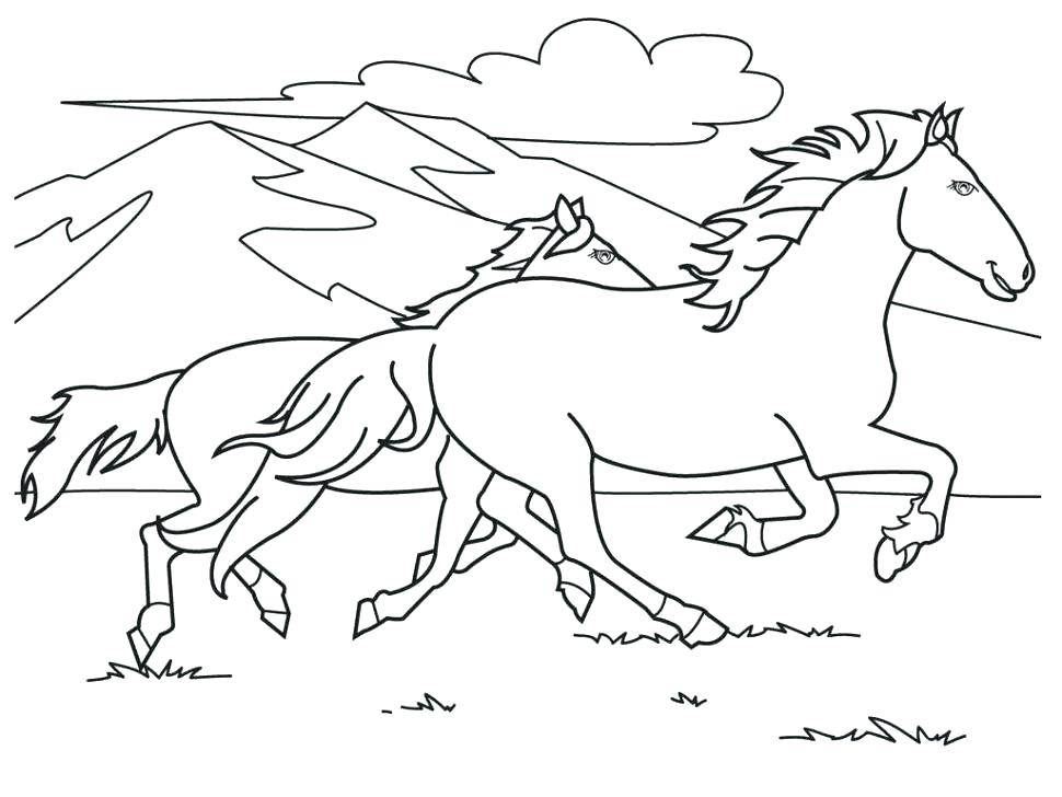 970x728 Stunning Printable Coloring Pages Of Horses Best Realistic Horse
