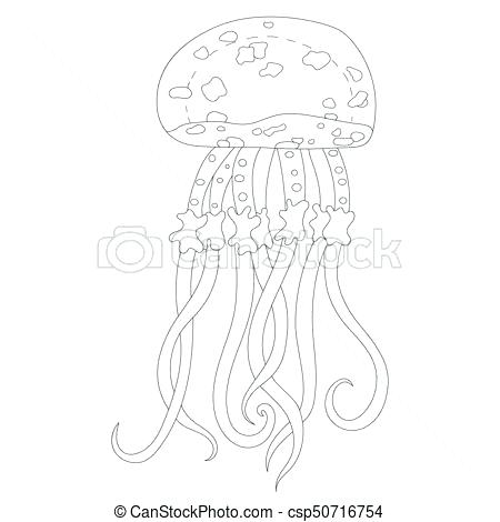 450x470 Jellyfish Coloring Pages Jelly Fish Coloring Page Letter J