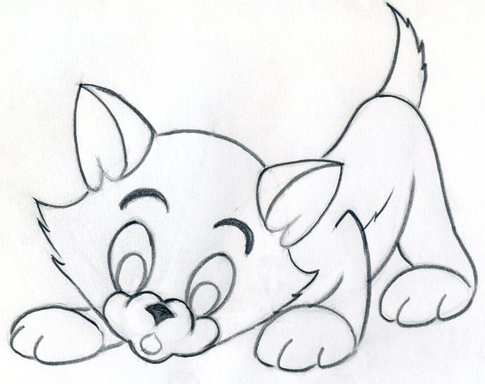 700x554 Learn How To Draw Cartoon Kitten. Quick, Simple, Easy And Very