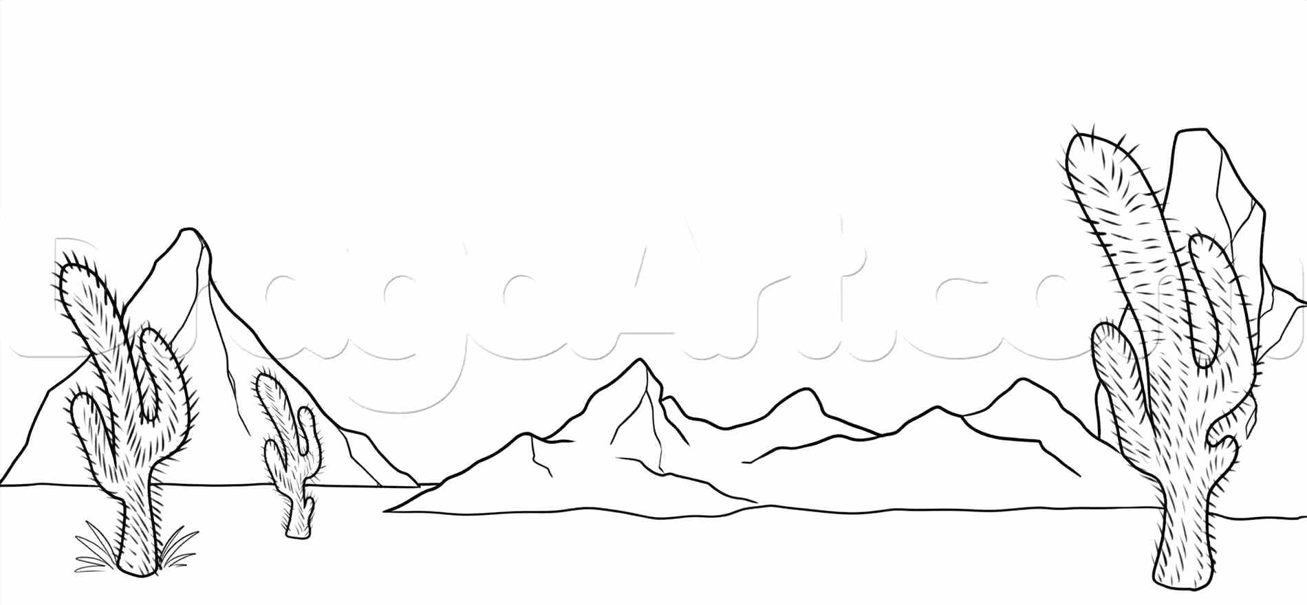 1900x880 Coloring Coloring Pages Of Mountains How Desert Mountain