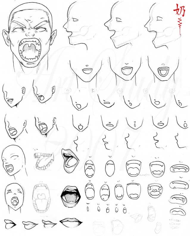 638x793 Lip Study By Shamiart