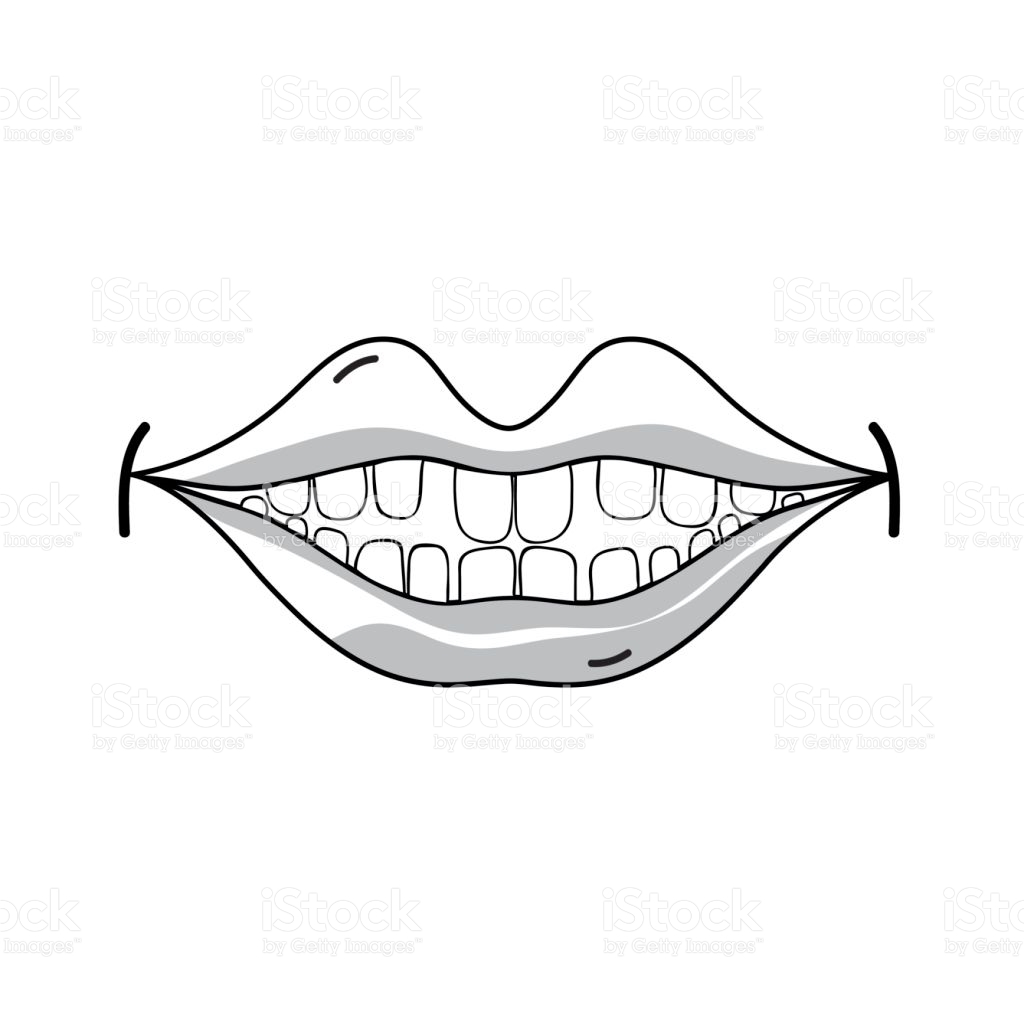 1024x1024 Drawn Caricature Happy Mouth