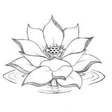225x225 Lotus Flower Drawings For Tattoos More Tattoos Pictures