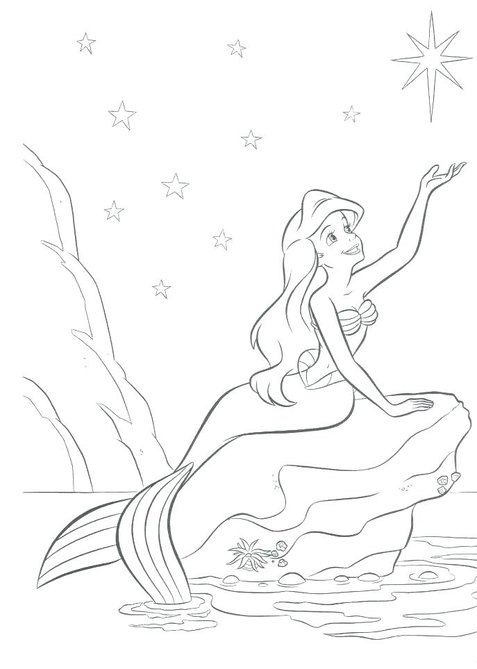 687x963 Little Mermaid Coloring Sheet Codetracer.co