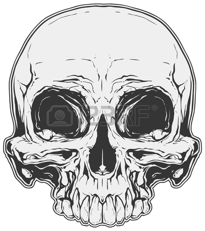 400x450 Graphic Tattoo Skull Poster Design Royalty Free Cliparts, Vectors
