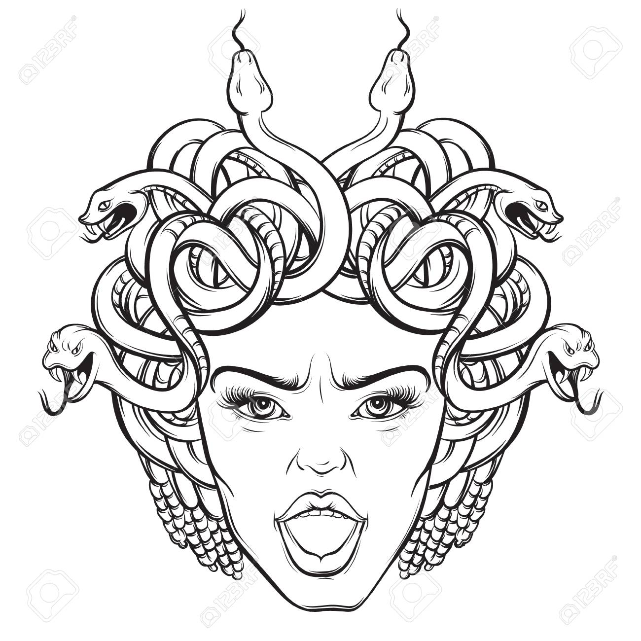 The best free Gorgon drawing images. Download from 24 free drawings of ...