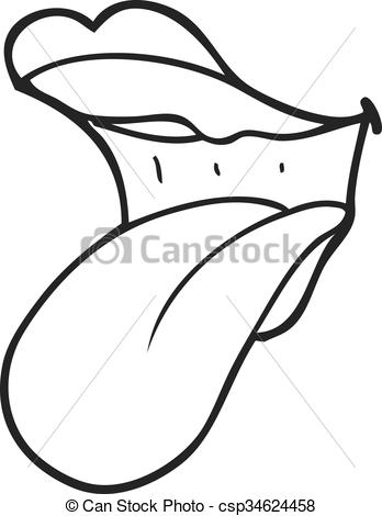 348x470 Drawn Tongue Mouth
