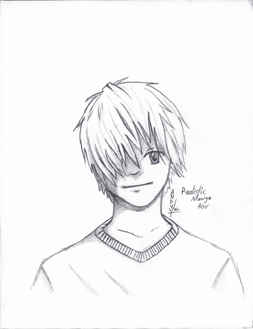 1024x1327 Realistic Manga Boy By Leapoffaith4
