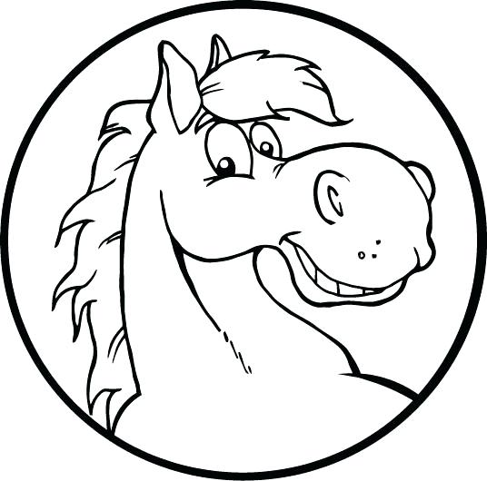 536x530 Horse Head Coloring Page Pin Drawn Mask Horse Horse Head Profile