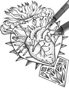 228x295 Heart On Paint Chips. Heartland Heart Anatomy