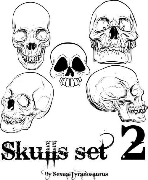 500x606 Skulls Clip Art 53 Free Vectors For Punk Designs