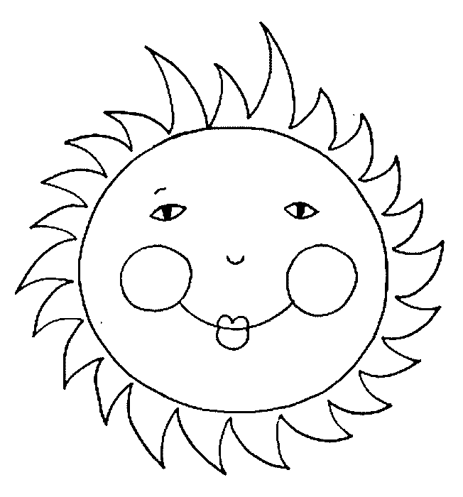 652x700 Sun Coloring Pages