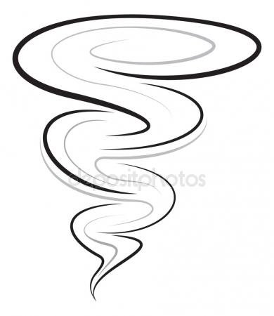 390x450 Tornado, Vector Illustration. Stock Vector Deomis