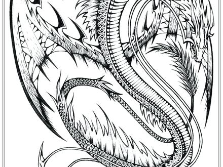 440x330 Fresh Dragon Coloring Pages Realistic And Dragon Coloring Page