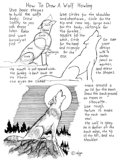 494x640 How To Draw A Wolf Howling Printable Worksheet. Dessin