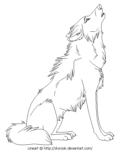 420x543 Realistic Wolf Clipart Collection