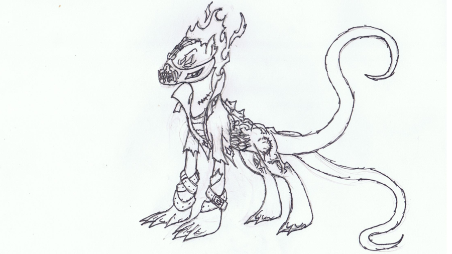 900x506 Distort Inked Bw Hand Drawing By Reaper The Creeper