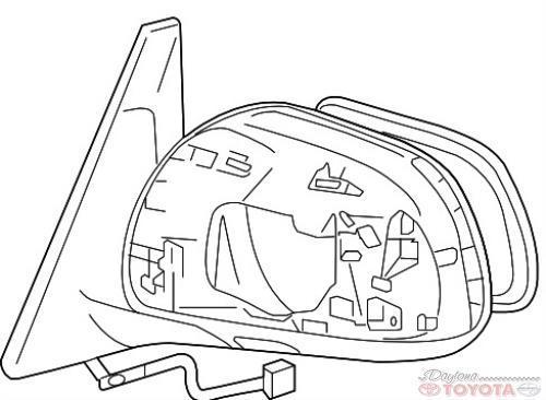 500x366 Oem Toyota 4runner Outer Rear View Mirror 87910 35a51 Passenger
