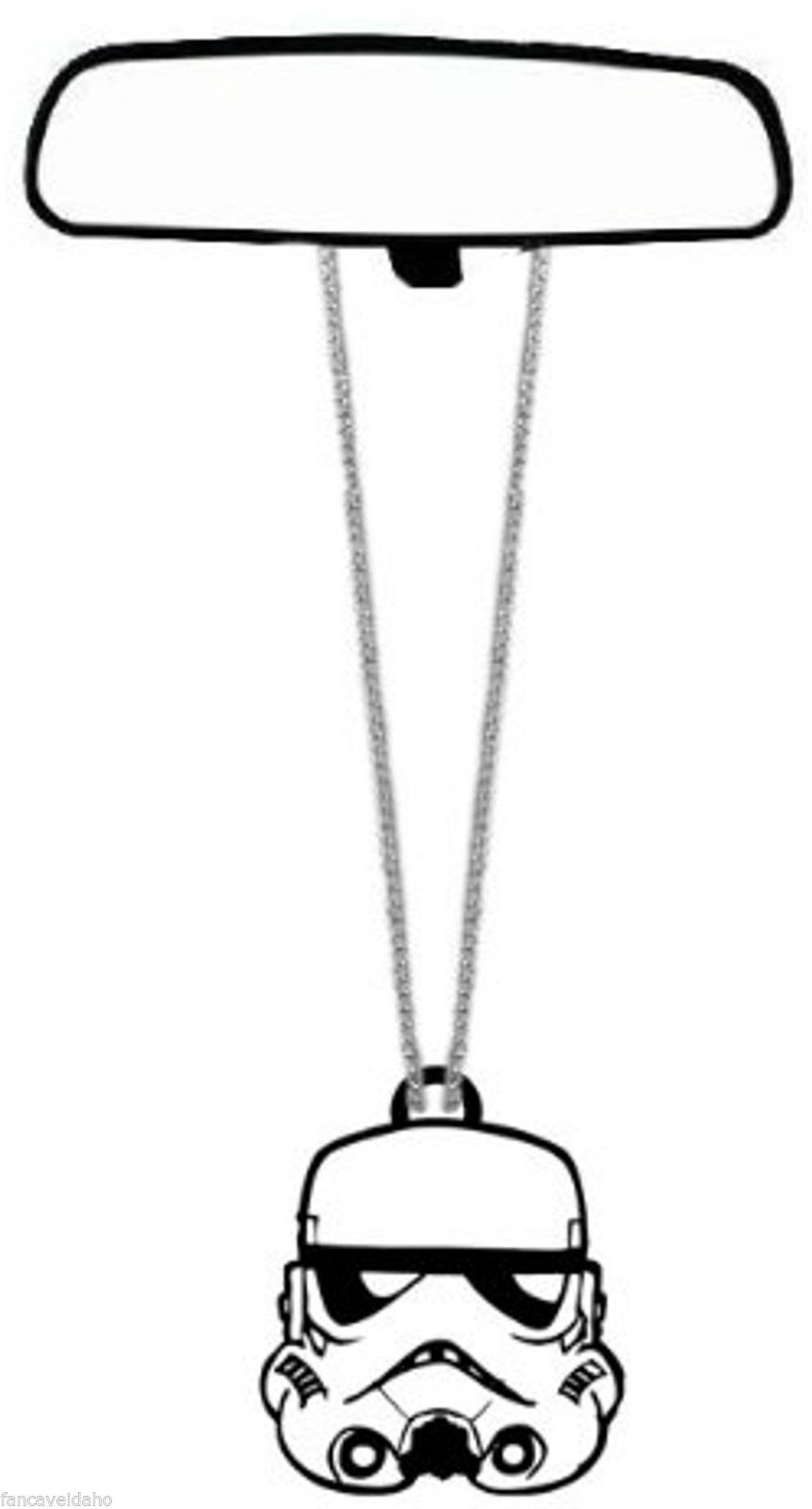 862x1600 Star Wars Storm Trooper Car Rear View Mirror Auto Ornament