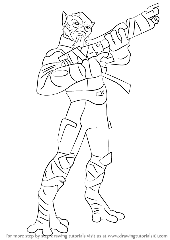 597x844 Learn How To Draw Garazeb Orrelios From Star Wars Rebels (Star