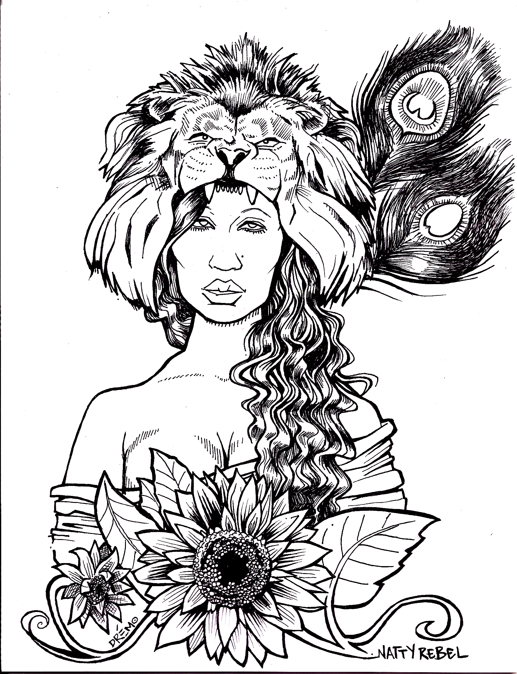 1700x2218 Natty Rebel Art Pencil Amp Pen Art