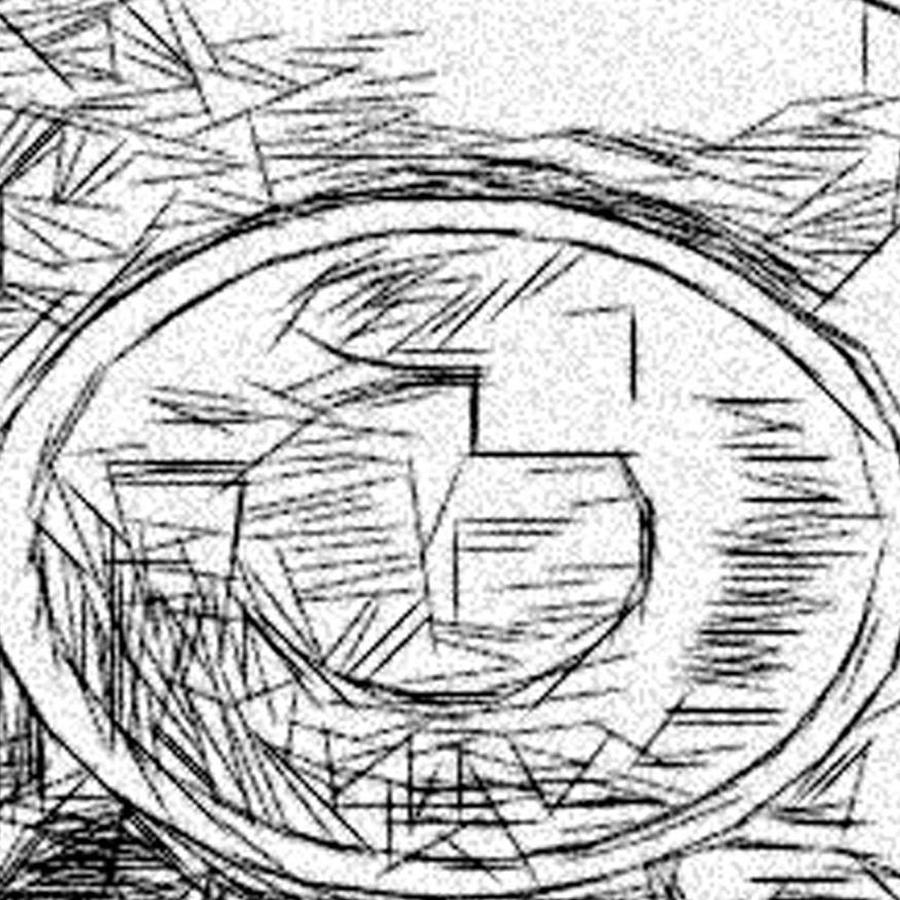 900x900 Vinle Record Drawing By Jonathan Harnisch