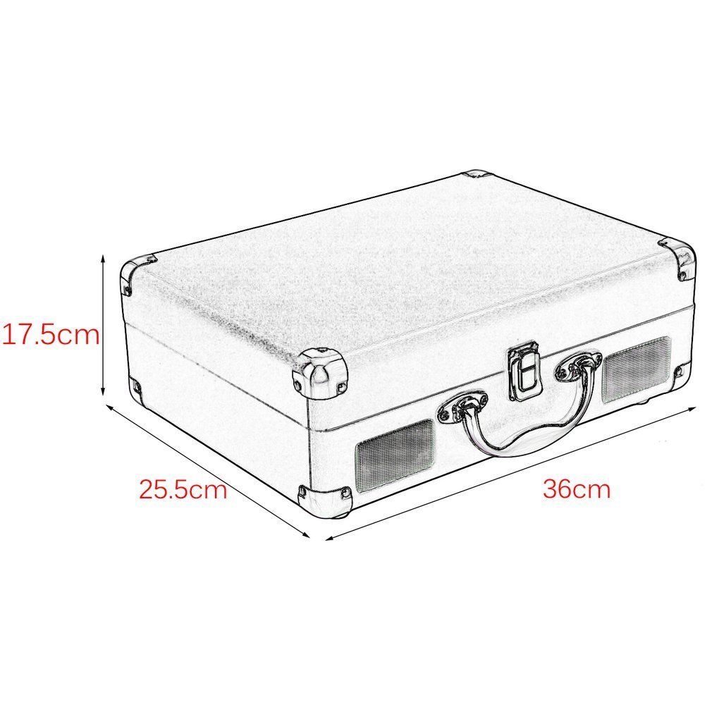 1010x1010 Record Player Turantable Console Vintage Stand Needle Portable 3