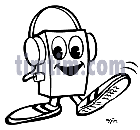 459x427 Free Drawing Of A Walkman Bw From The Category Music Amp Bands