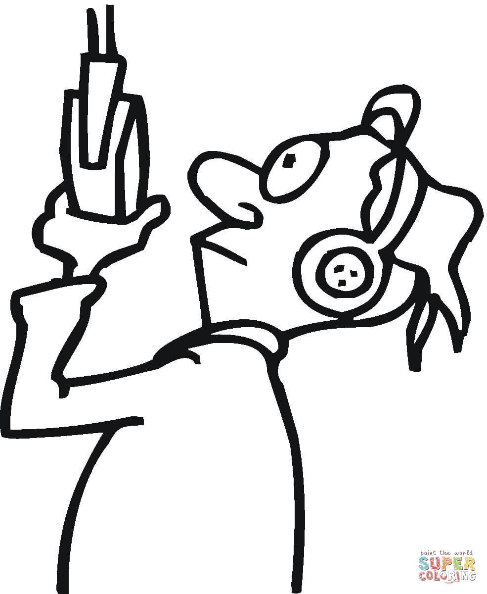 985x1200 Trying To Sing In The Recording Studio Coloring Page Free