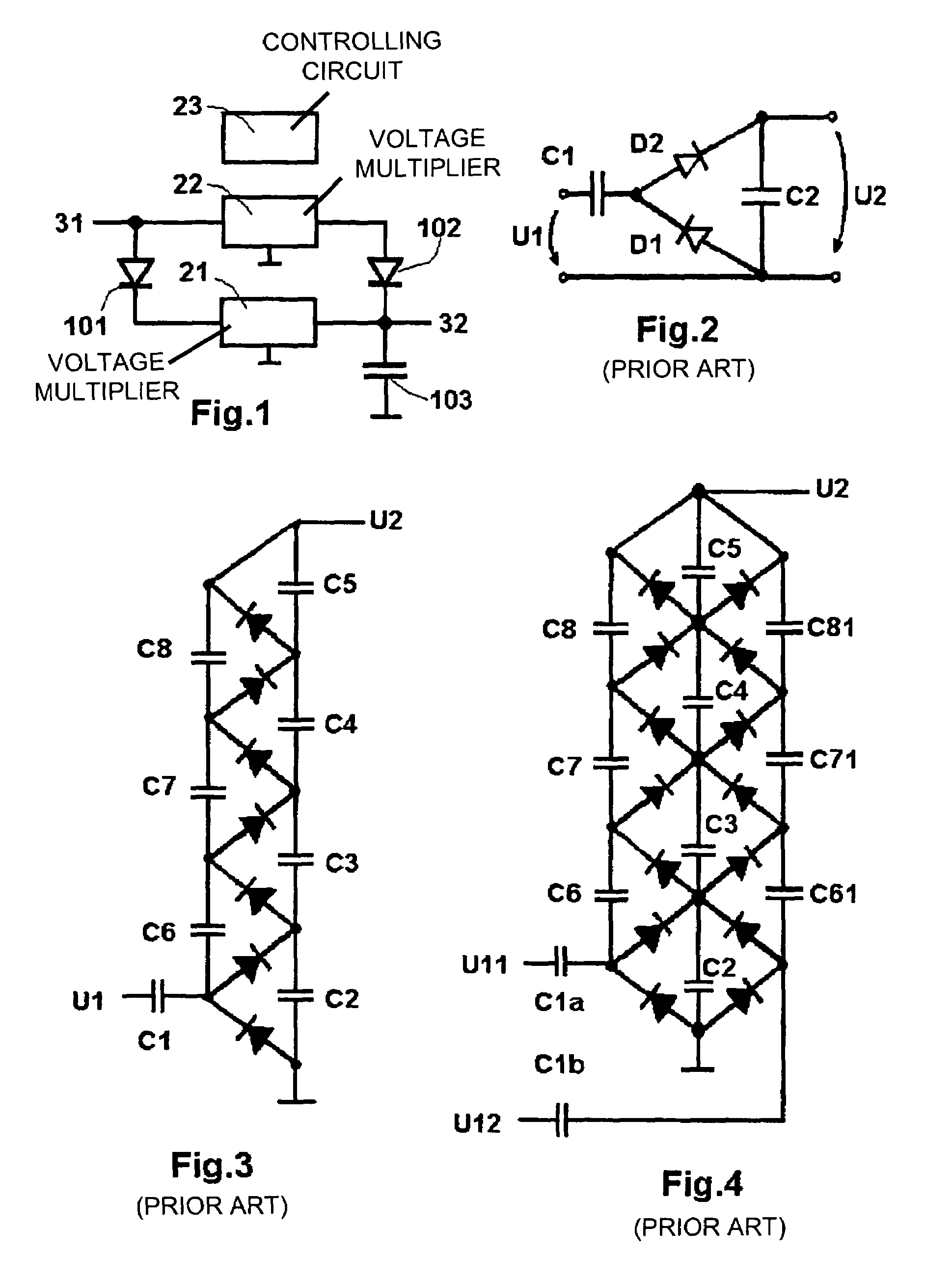 1939x2608 Patent Us7382634 Voltage Multiplier With Charge Recovery Drawing