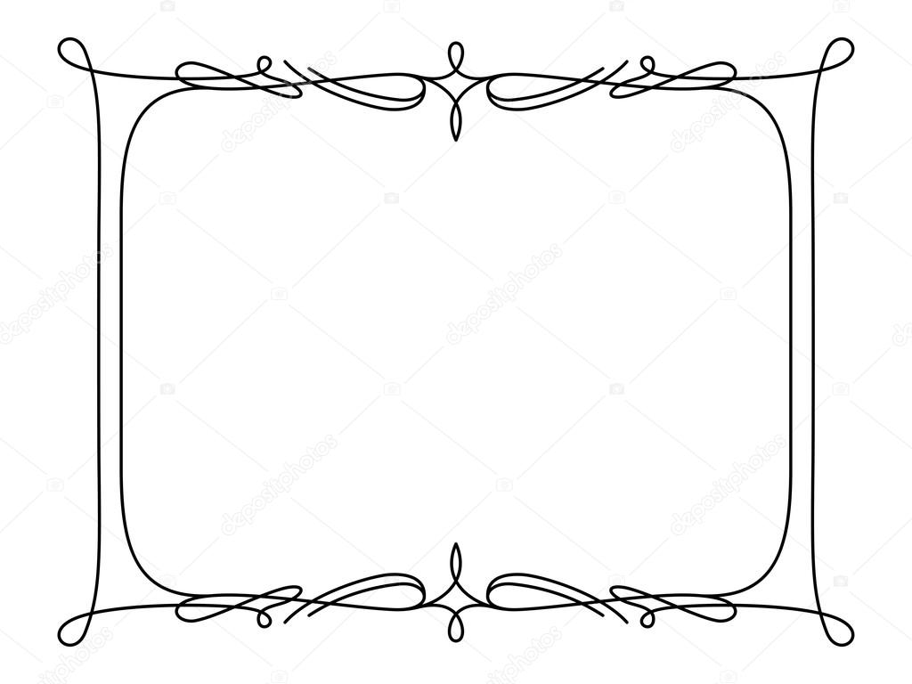 1024x768 Rectangle Frame In Retro Style On White Stock Vector Magenta10