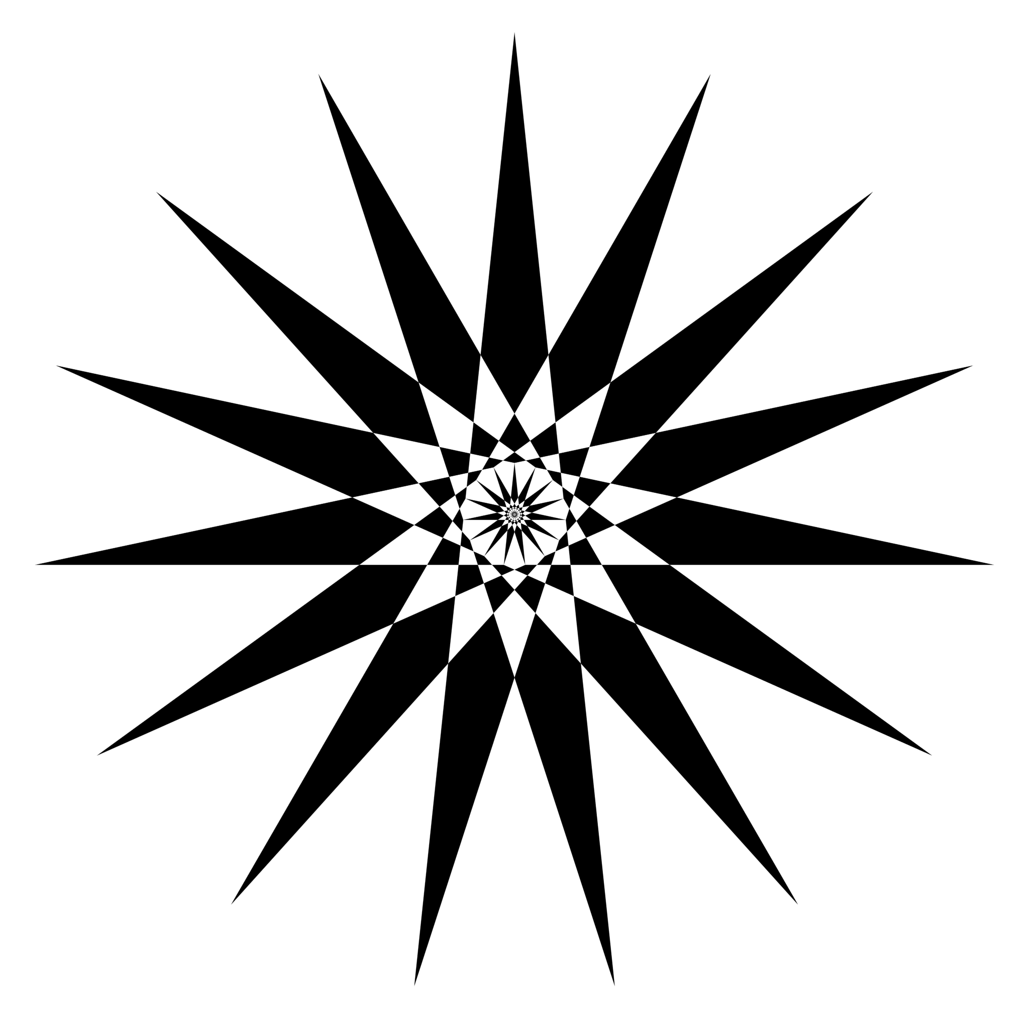 2048x2048 Recursive Star Polygons Mathr