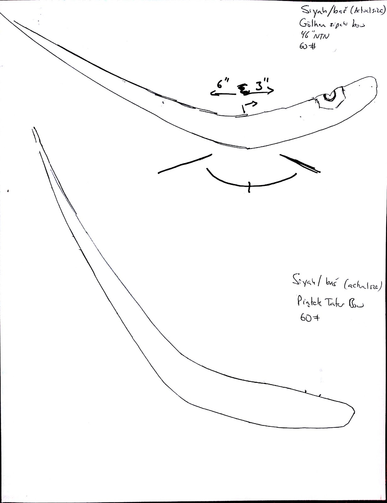 1231x1600 Siyah Template Pvc Archery With Golden Horde Bows