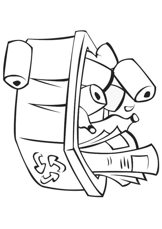 531x750 Coloring Page Recycle