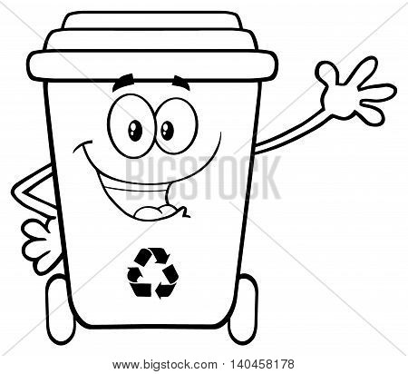 450x412 Black White Happy Recycle Bin Image Amp Photo Bigstock