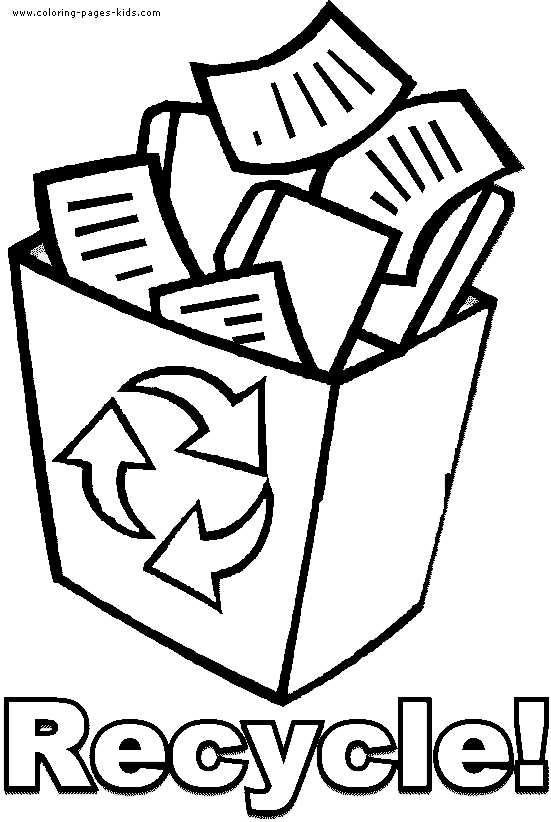 551x822 Recycling Coloring Pages