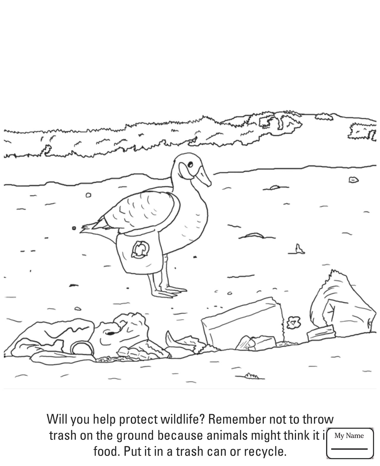 1276x1565 Recycling Themed Coloring Pages Free Draw To Color