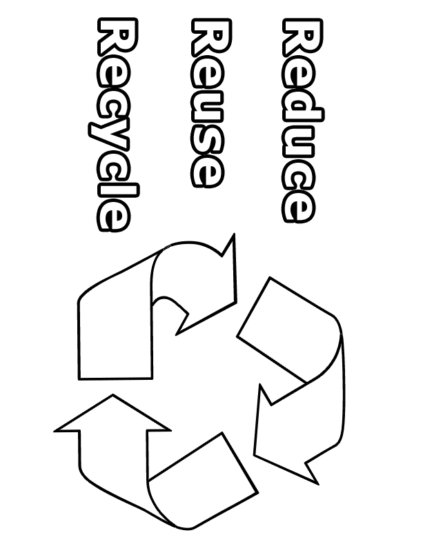 613x792 Recycling Coloring Pages For Kids 336717