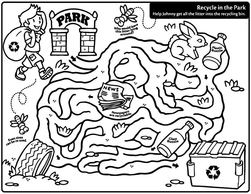 815x630 Recycling Coloring Pages Printable For Humorous Page Printable
